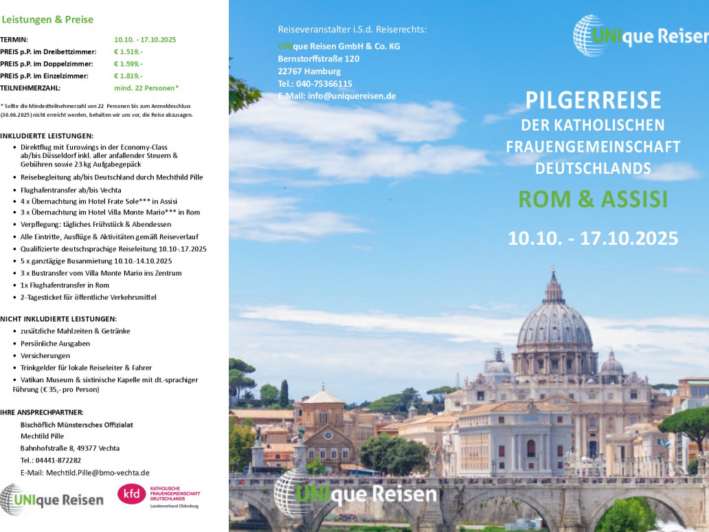 Frauenfahrt nach Rom und Assisi