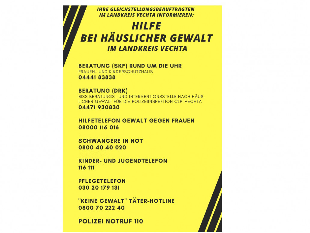 Hilfe bei Gewalt daheim