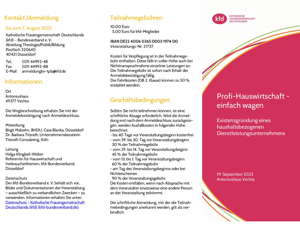 Profi- Hauswirtschaft